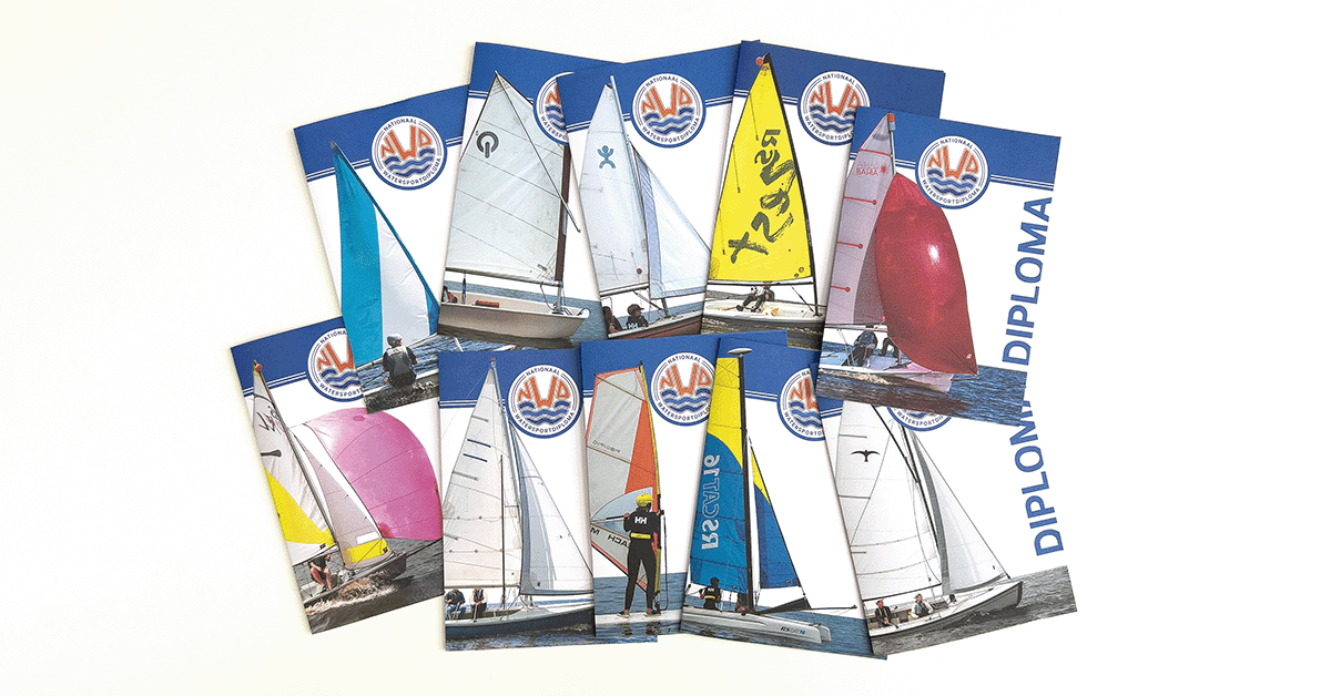 NWD-diploma's: Certificaat én watersportsouvenir.