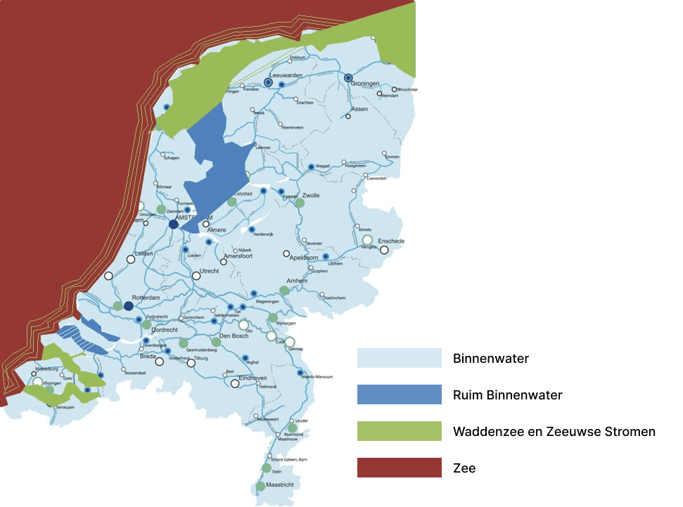 Vaarwateren jachtzeilen